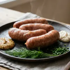 Desiņas, cūkgaļas un liellopa, vārītas