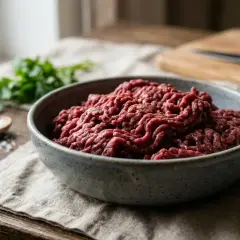 Liellops, maltā gaļa, liesa