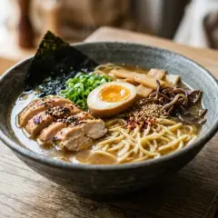 Nuūdeles, ramen, ar vistas garšu
