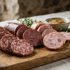 Salami, liellopa un cūkgaļas, vārīts