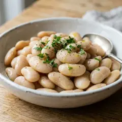 Baltās pupiņas, lielās, konservētas