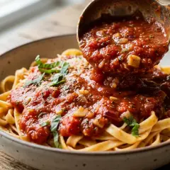 Mērce, marinara, makaroniem