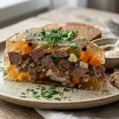 Liellopu gaļa, želejā