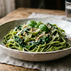 Pasta, spinātu